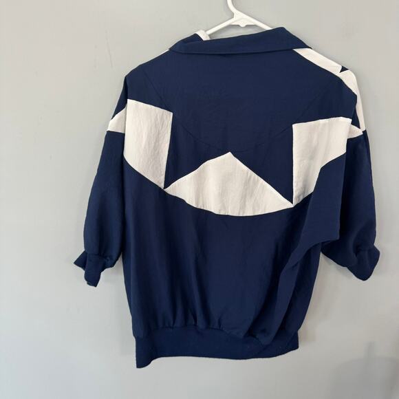 Vintage Cortiva Dolman Sleeve Colorblock Top Women's Size Large 1980s 1990s - Picture 2 of 7